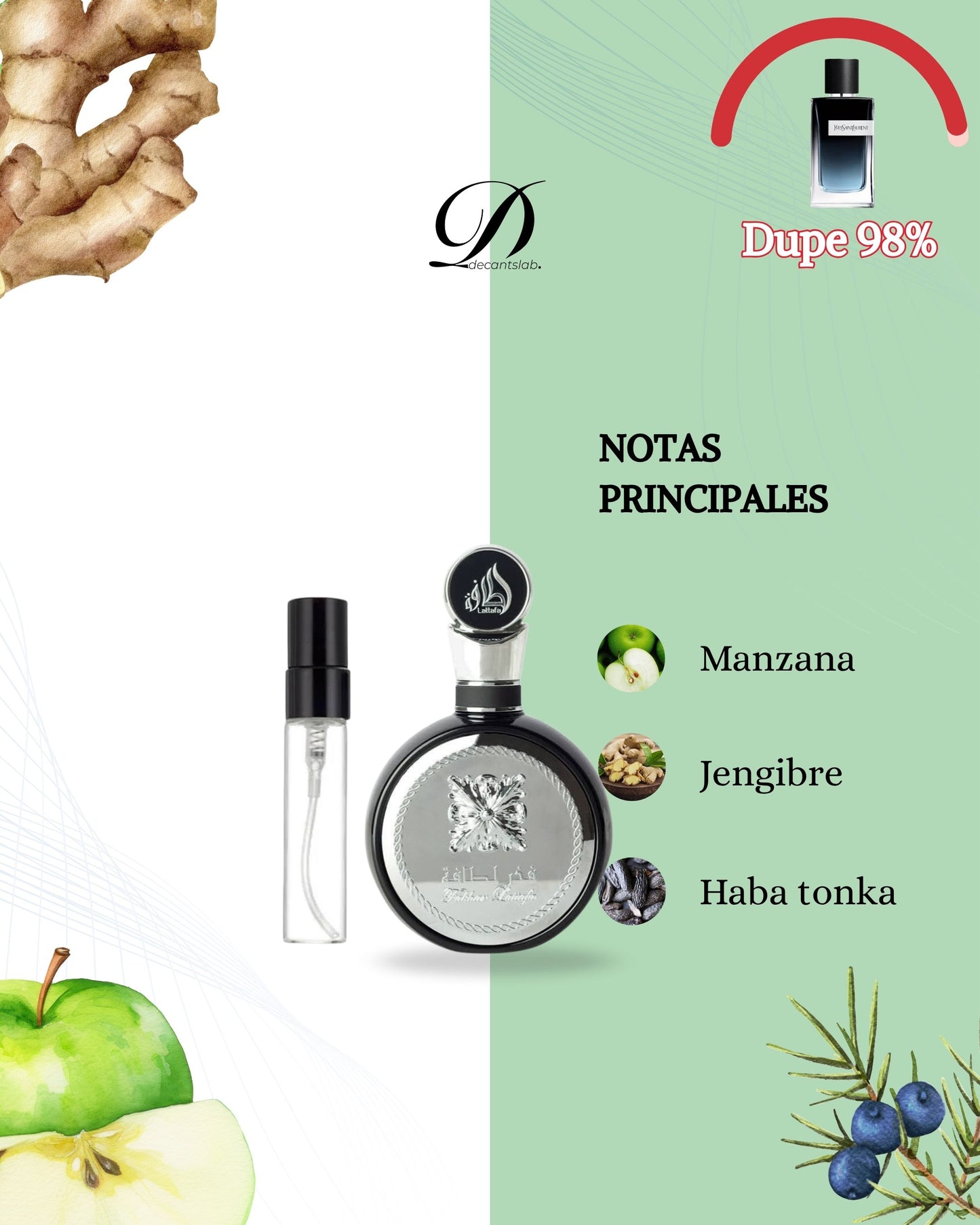 Lataffa Fakhar Black Men EDP - Decant